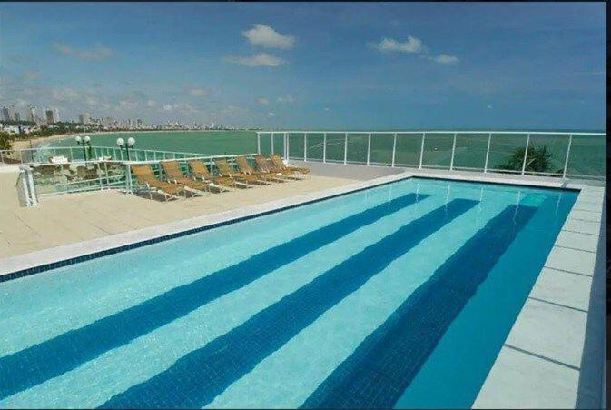 Flat Beira-Mar Blue Sunset Apartment Joao Pessoa Bagian luar foto