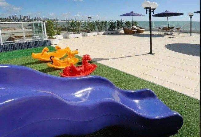 Flat Beira-Mar Blue Sunset Apartment Joao Pessoa Bagian luar foto